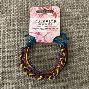 NWT Set of 3 Pura Vida Beaded Waxed Bracelets